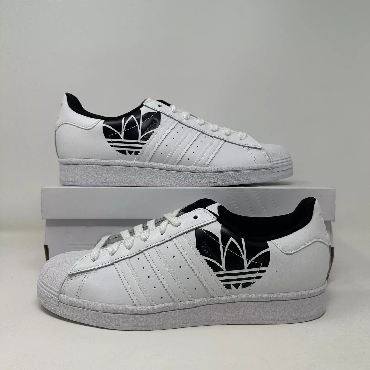 Size 8- Adidas Superstar “White Black Trefoil” 2020 W/Box - FY2824