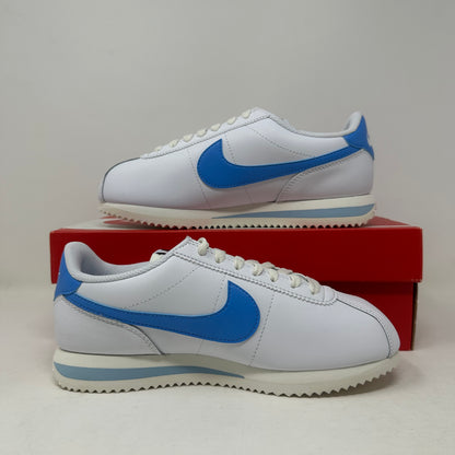 Size 6W- Nike Cortez “White University Blue Sail” 2023 W/Box - DN1791-102