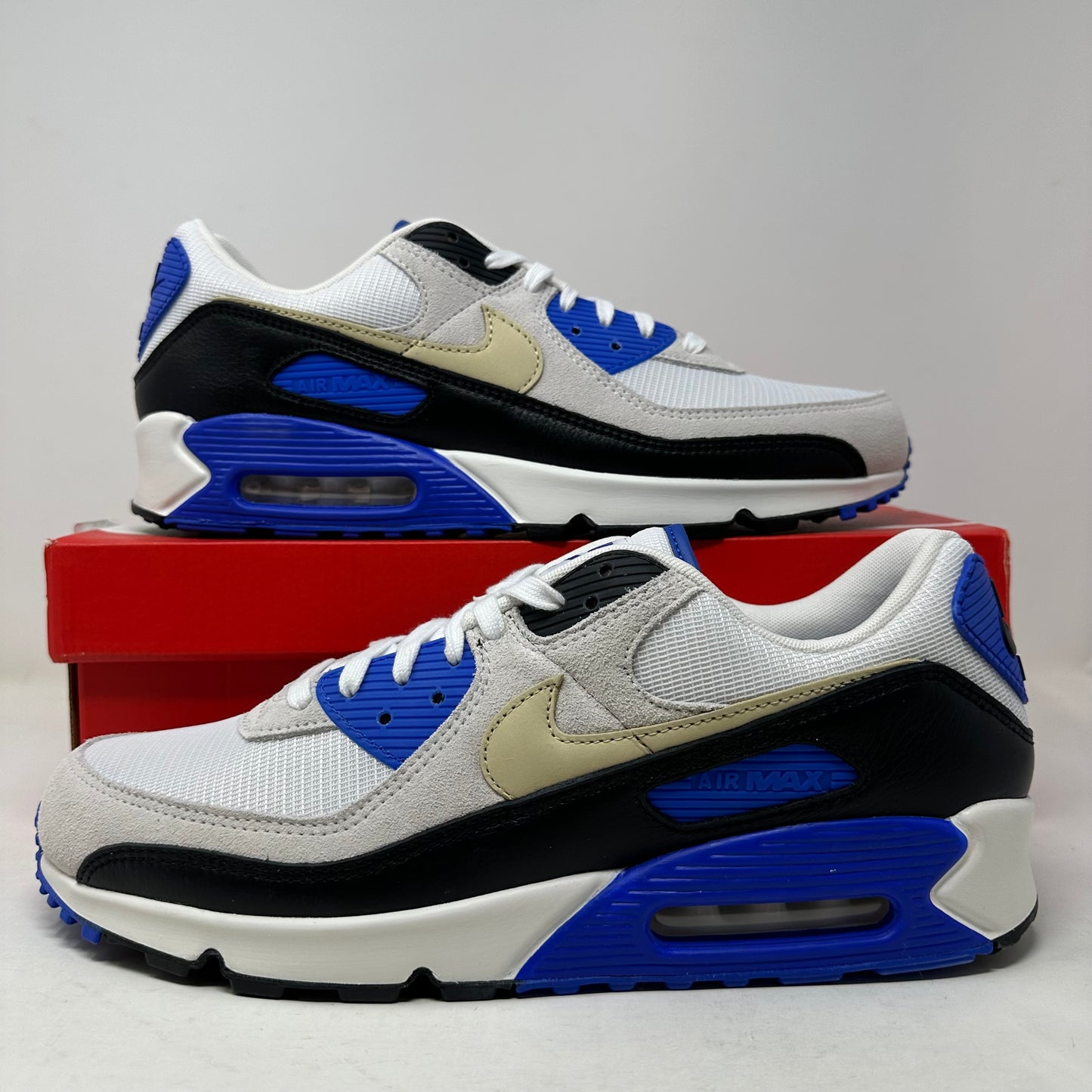 Size 13- Nike Air Max 90 “Khaki Racer Blue” 2024 W/Box - HF3449-100