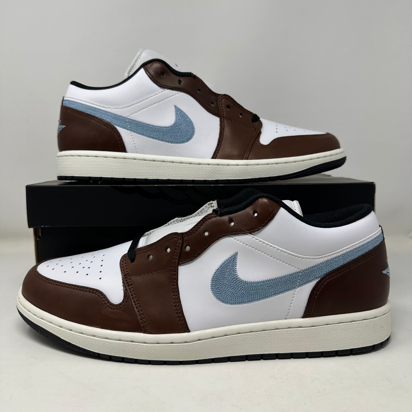 Size 13- Air Jordan 1 Retro Low SE “Brown Blue Grey” 2024 W/Box - FQ7832-142