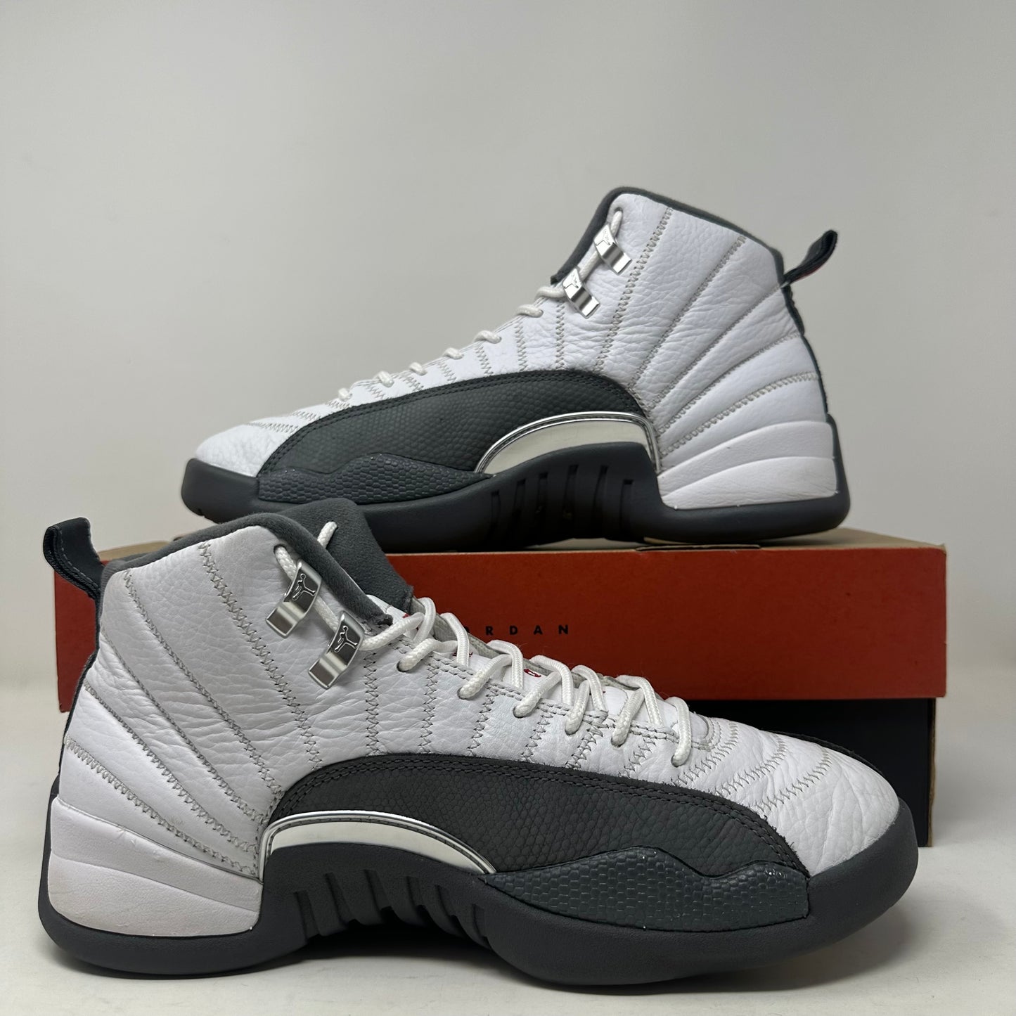 Size 8.5- Air Jordan 12 Retro “Dark Grey” 2019 W/Box - 130690-160