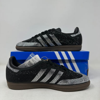 Size 6W- Adidas Samba OG “Black Silver Rhinestones” 2025 W/Box - IH9052