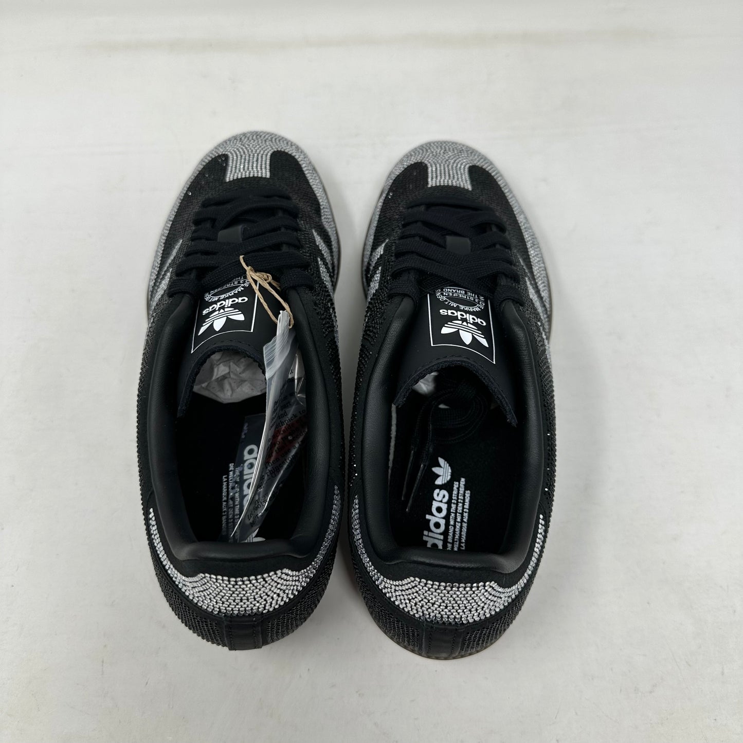 Size 6W- Adidas Samba OG “Black Silver Rhinestones” 2025 W/Box - IH9052