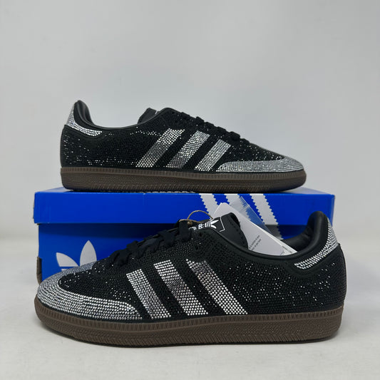 Size 6W- Adidas Samba OG “Black Silver Rhinestones” 2025 W/Box - IH9052
