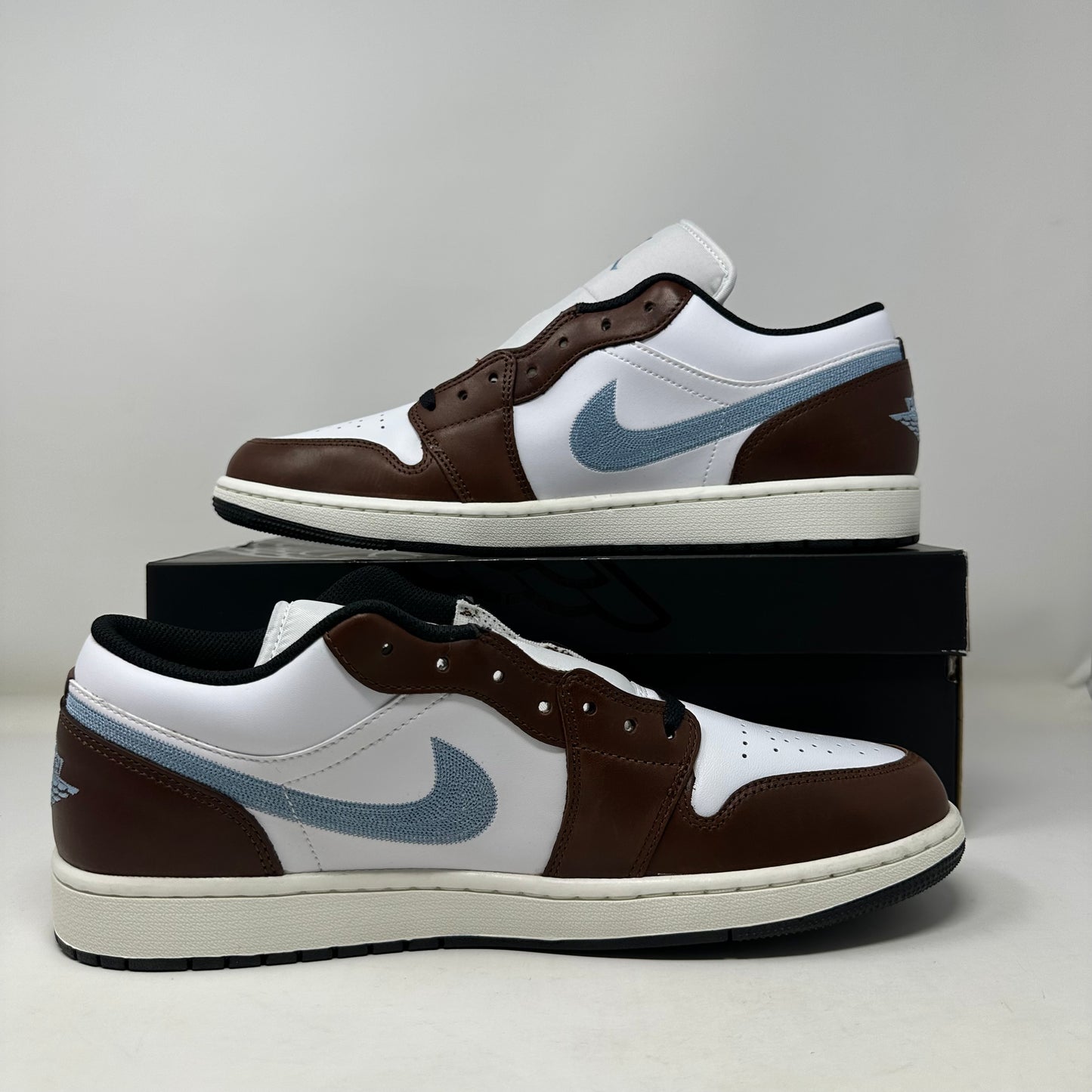 Size 13- Air Jordan 1 Retro Low SE “Brown Blue Grey” 2024 W/Box - FQ7832-142