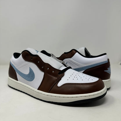 Size 13- Air Jordan 1 Retro Low SE “Brown Blue Grey” 2024 W/Box - FQ7832-142