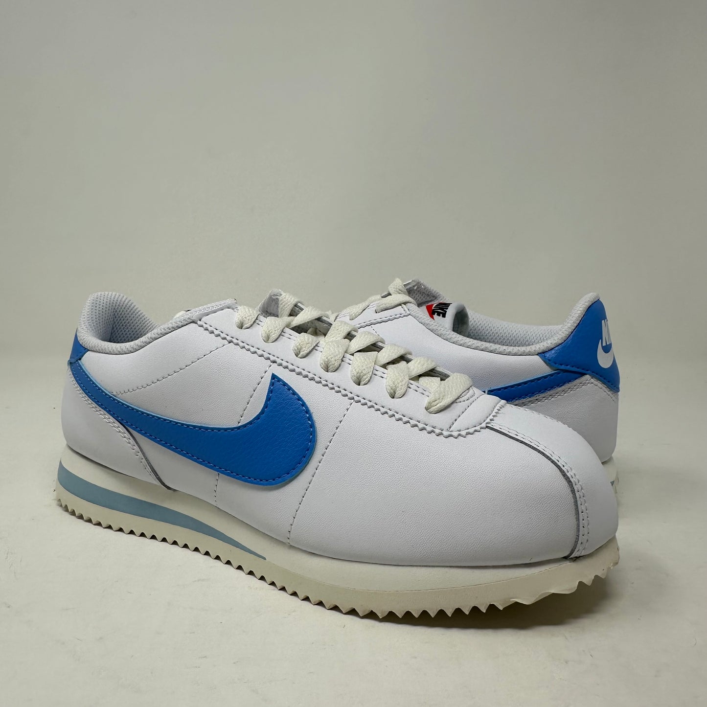 Size 6W- Nike Cortez “White University Blue Sail” 2023 W/Box - DN1791-102