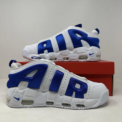 Size 9.5- Nike Air More Uptempo Low “White Hyper Royal” 2024 W/Box - FZ3055-101