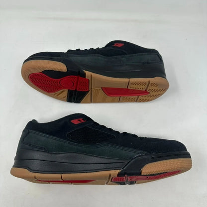 Size 10.5 - Jordan Flight Court "Black/Varsity Red/Gum Brown" 2025 W/Box - HF3255-001