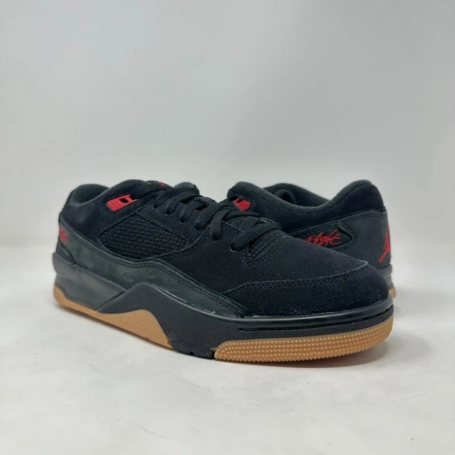 Size 10.5 - Jordan Flight Court "Black/Varsity Red/Gum Brown" 2025 W/Box - HF3255-001