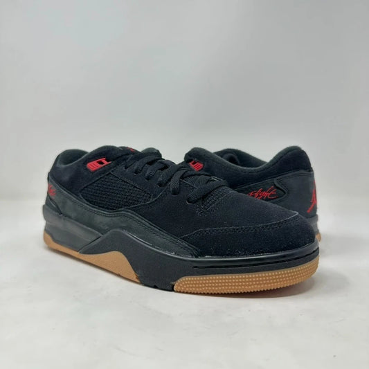 Size 10.5 - Jordan Flight Court "Black/Varsity Red/Gum Brown" 2025 W/Box - HF3255-001
