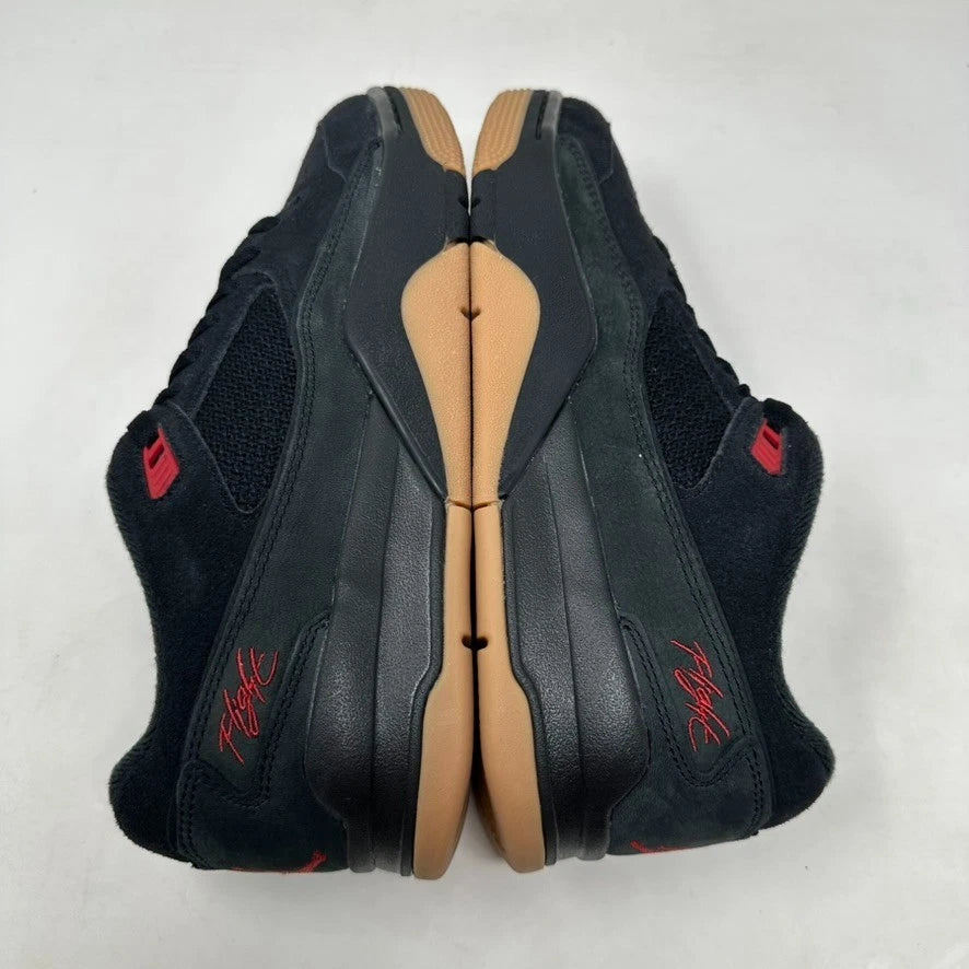 Size 10.5 - Jordan Flight Court "Black/Varsity Red/Gum Brown" 2025 W/Box - HF3255-001
