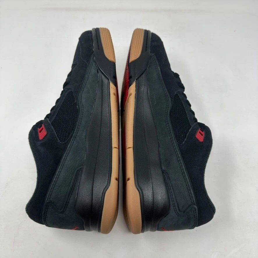 Size 10.5 - Jordan Flight Court "Black/Varsity Red/Gum Brown" 2025 W/Box - HF3255-001