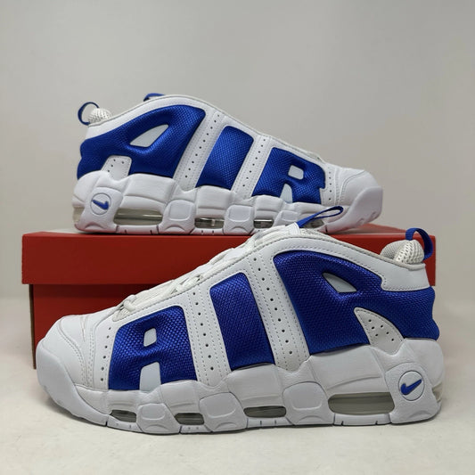 Size 13- Nike Air More Uptempo Low “White Hyper Royal” 2024 W/Box - FZ3055-101
