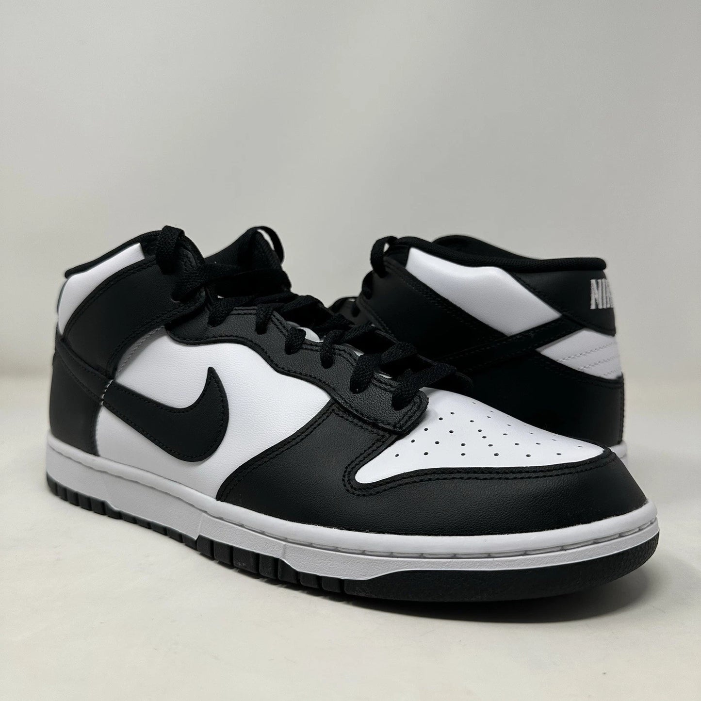 Size 11.5- Nike Dunk Mid “Leather Panda” 2023 W/Box - FQ8784-100