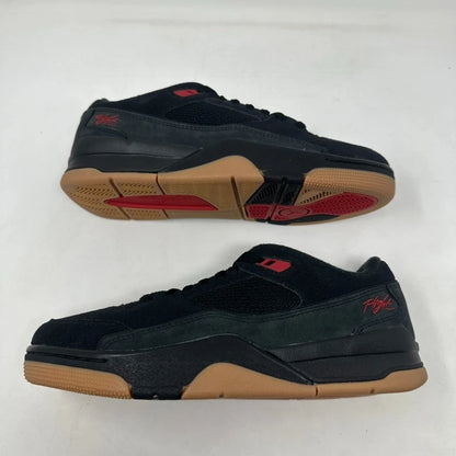 Size 10.5 - Jordan Flight Court "Black/Varsity Red/Gum Brown" 2025 W/Box - HF3255-001