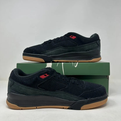 Size 10.5 - Jordan Flight Court "Black/Varsity Red/Gum Brown" 2025 W/Box - HF3255-001