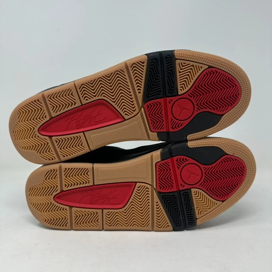 Size 10.5 - Jordan Flight Court "Black/Varsity Red/Gum Brown" 2025 W/Box - HF3255-001