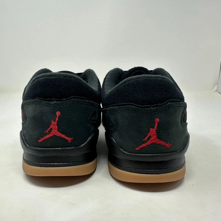 Size 10.5 - Jordan Flight Court "Black/Varsity Red/Gum Brown" 2025 W/Box - HF3255-001