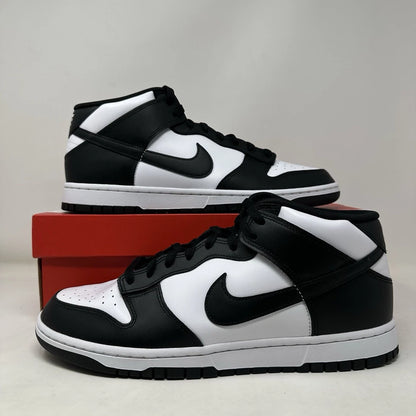 Size 11.5- Nike Dunk Mid “Leather Panda” 2023 W/Box - FQ8784-100